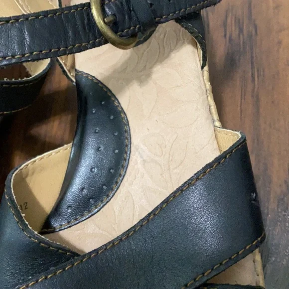 b.o.c Born black platform wedge sandal 7 / 38 - Picture 6 of 11